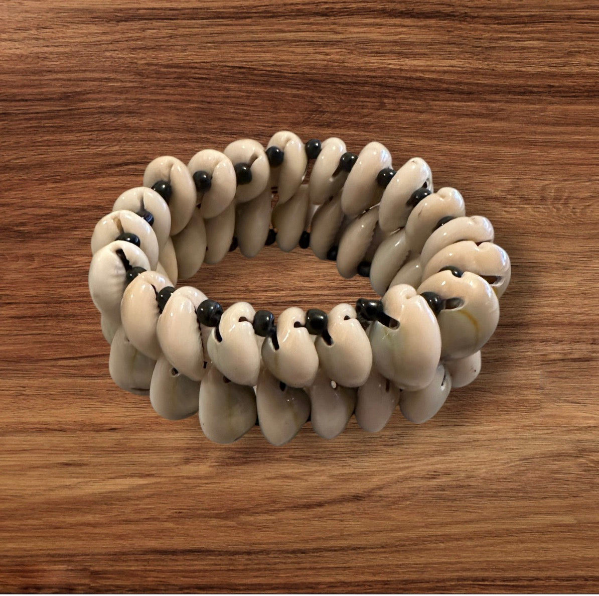 Ugandan Handmade Cowrie Shell Ensiimbi Bracelet