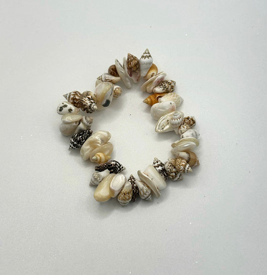 Handmade Ugandan Seashell Bracelet - Authentic African Boho Jewelry