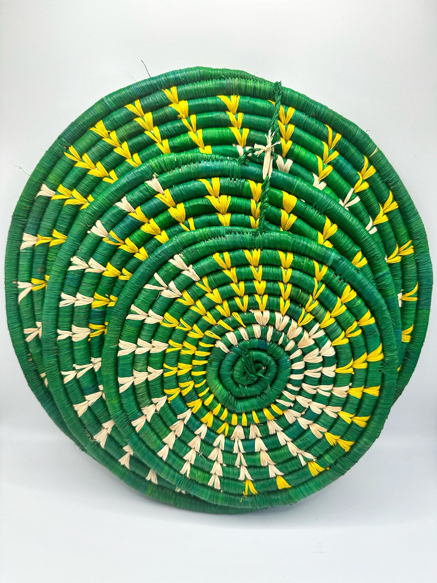 Set of 3 African Wall Decor, Woven Wall Baskets, Decorative Wall Hanging Baskets