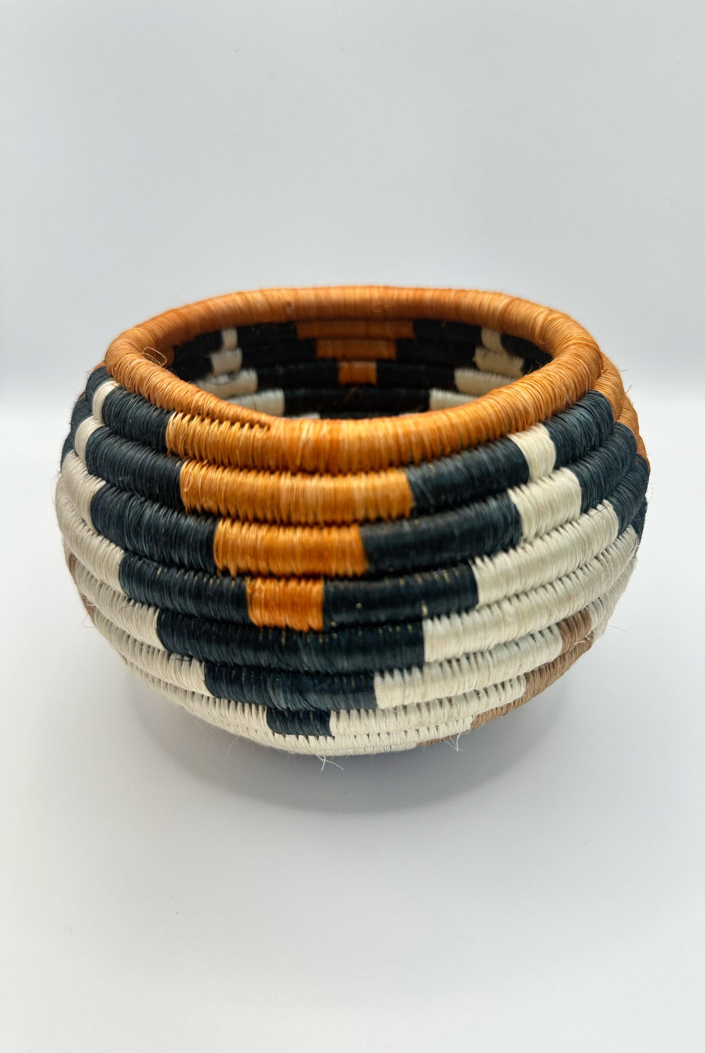 Handwoven African Sisal Trinket Basket