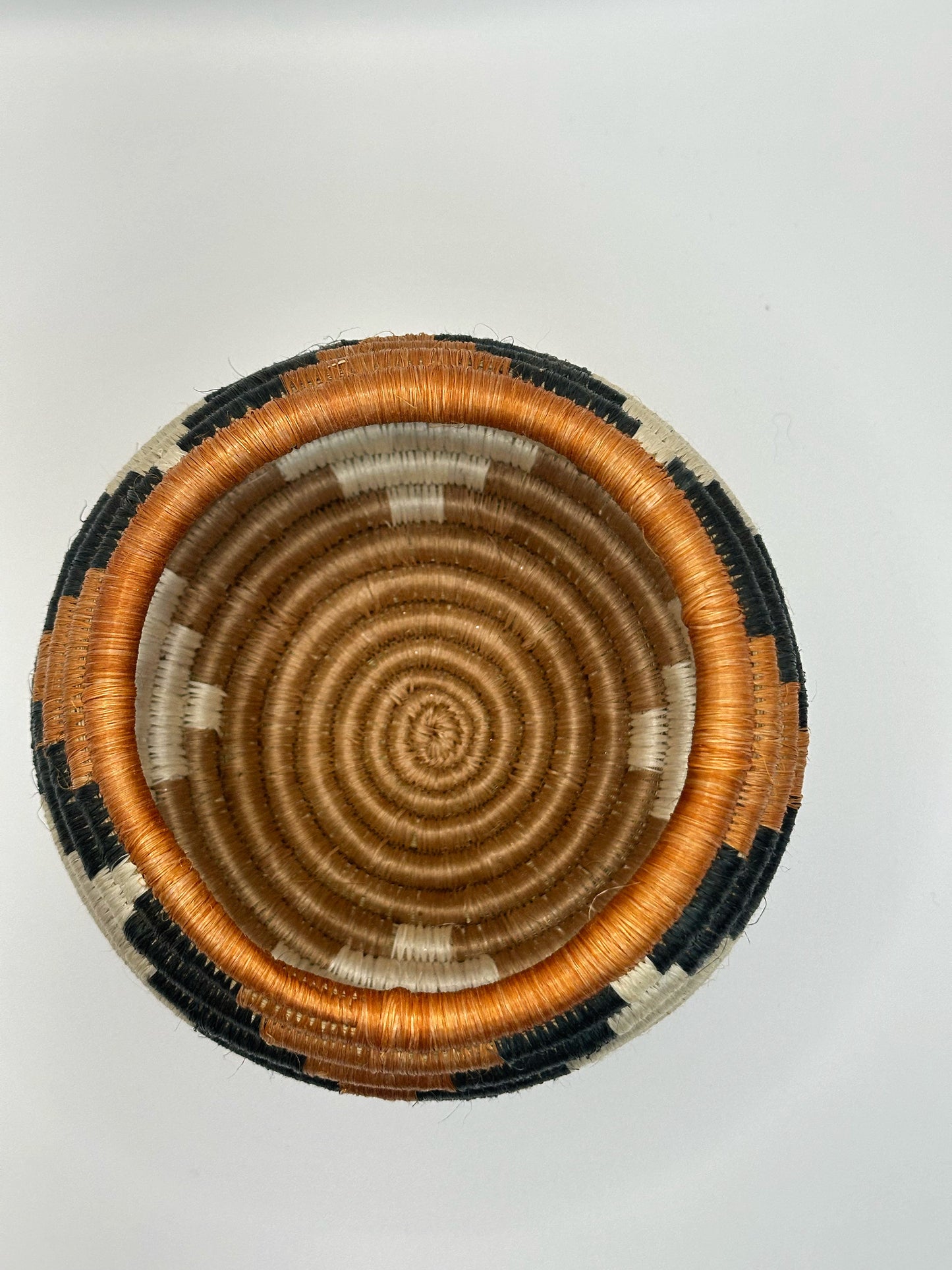 Handwoven African Sisal Trinket Basket