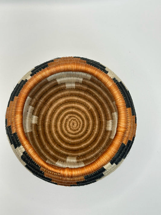 Handwoven African Sisal Trinket Basket