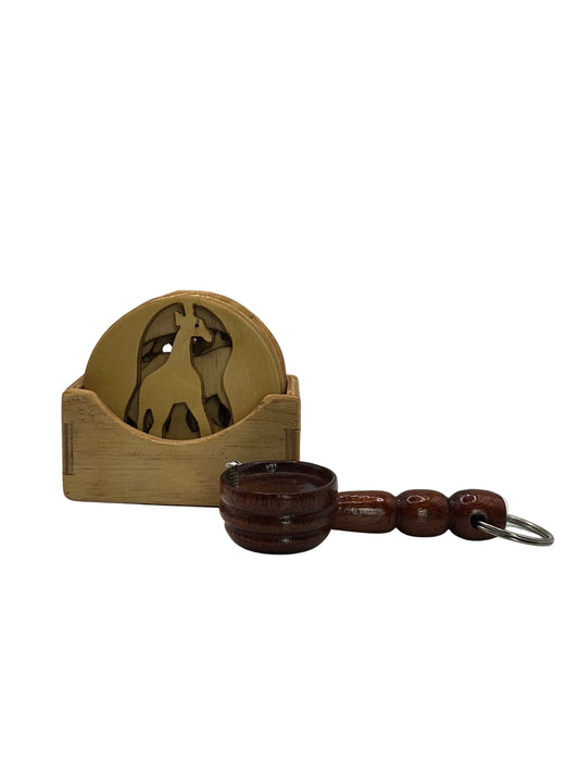 Home Touch Bundle (Coaster + Wooden Opener)