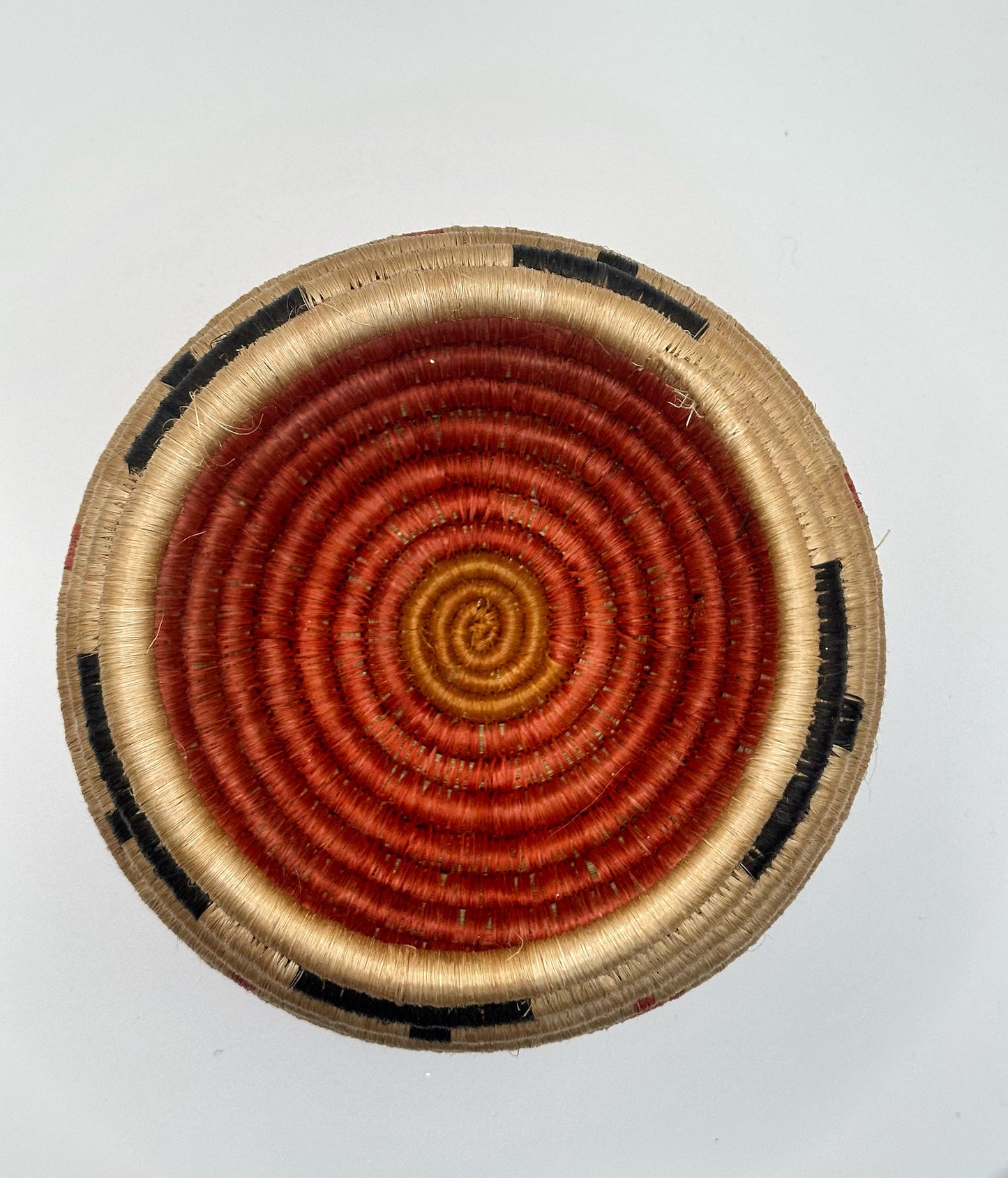 Handwoven African Sisal Trinket Basket