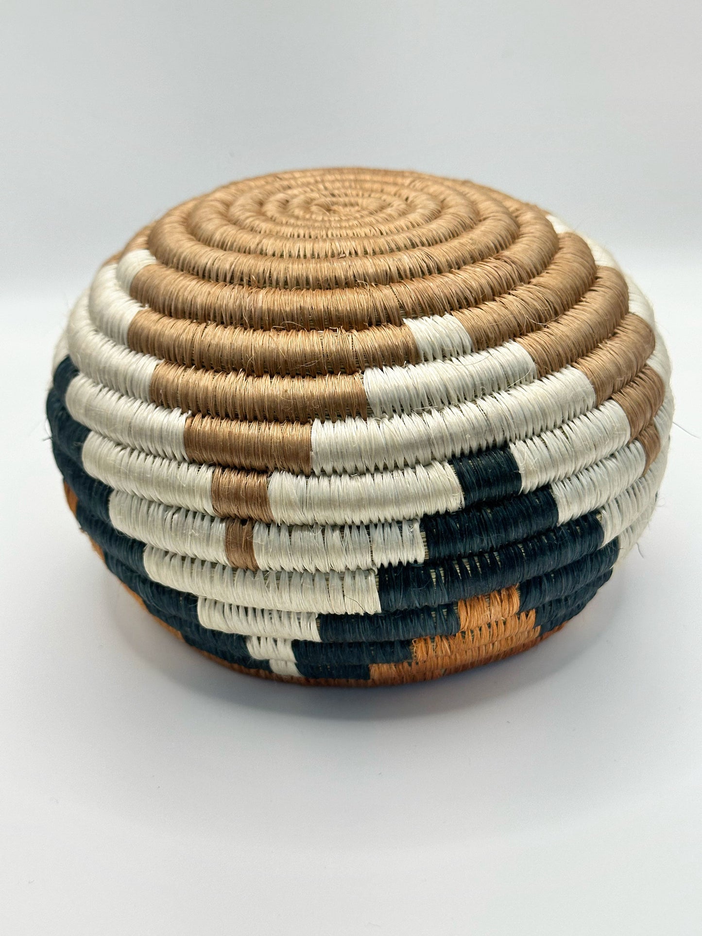 Handwoven African Sisal Trinket Basket