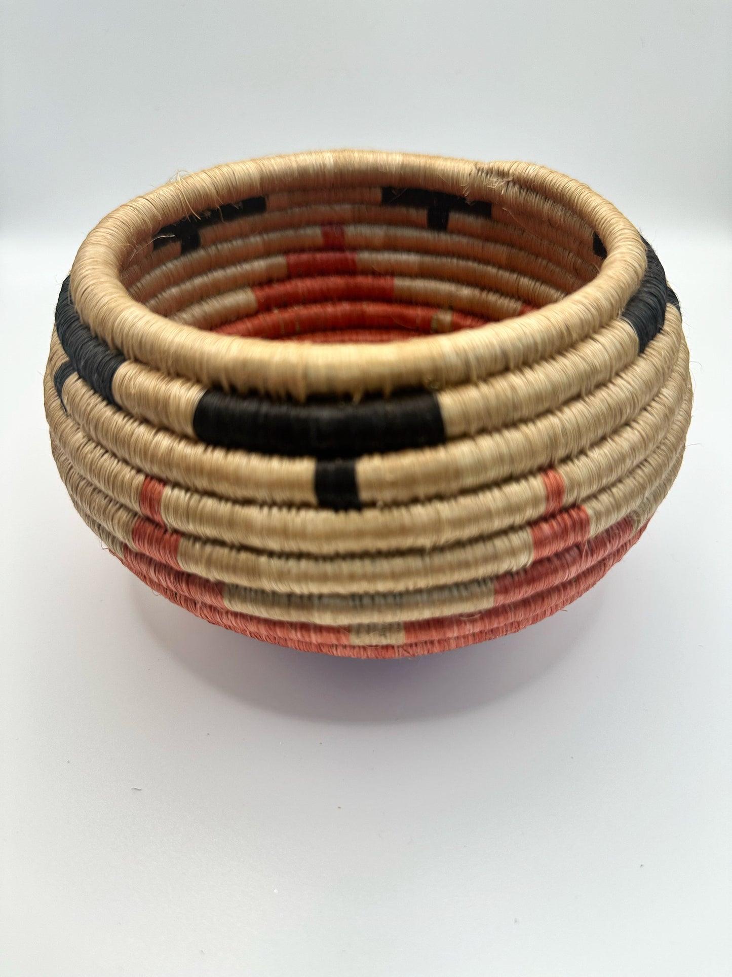 Handwoven African Sisal Trinket Basket