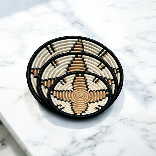 3- Piece Handmade Woven Basket - Made In Uganda