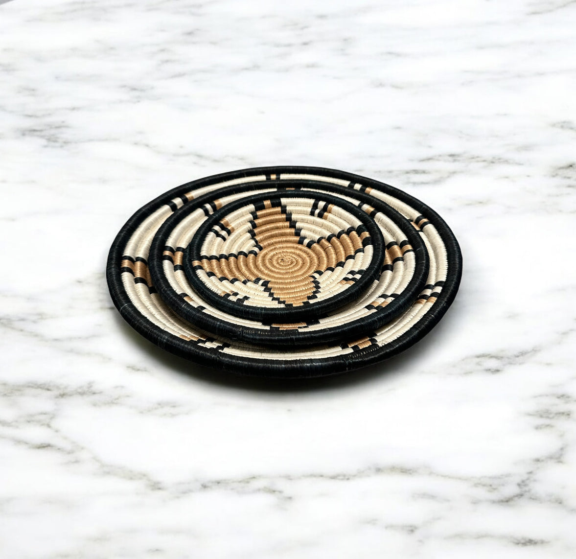 3- Piece Handmade Woven Basket - Made In Uganda