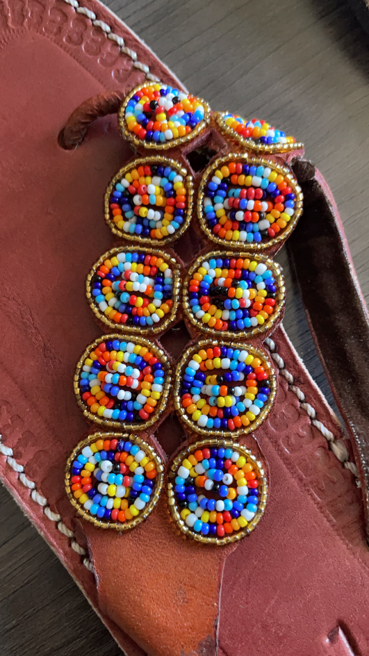 Women’s African Maasai Summer Beaded Sandals Size 6.5