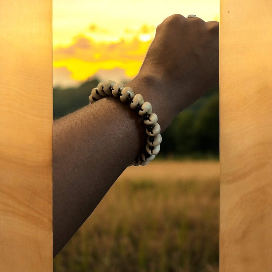 Ugandan Handmade Cowrie Shell Ensiimbi Bracelet