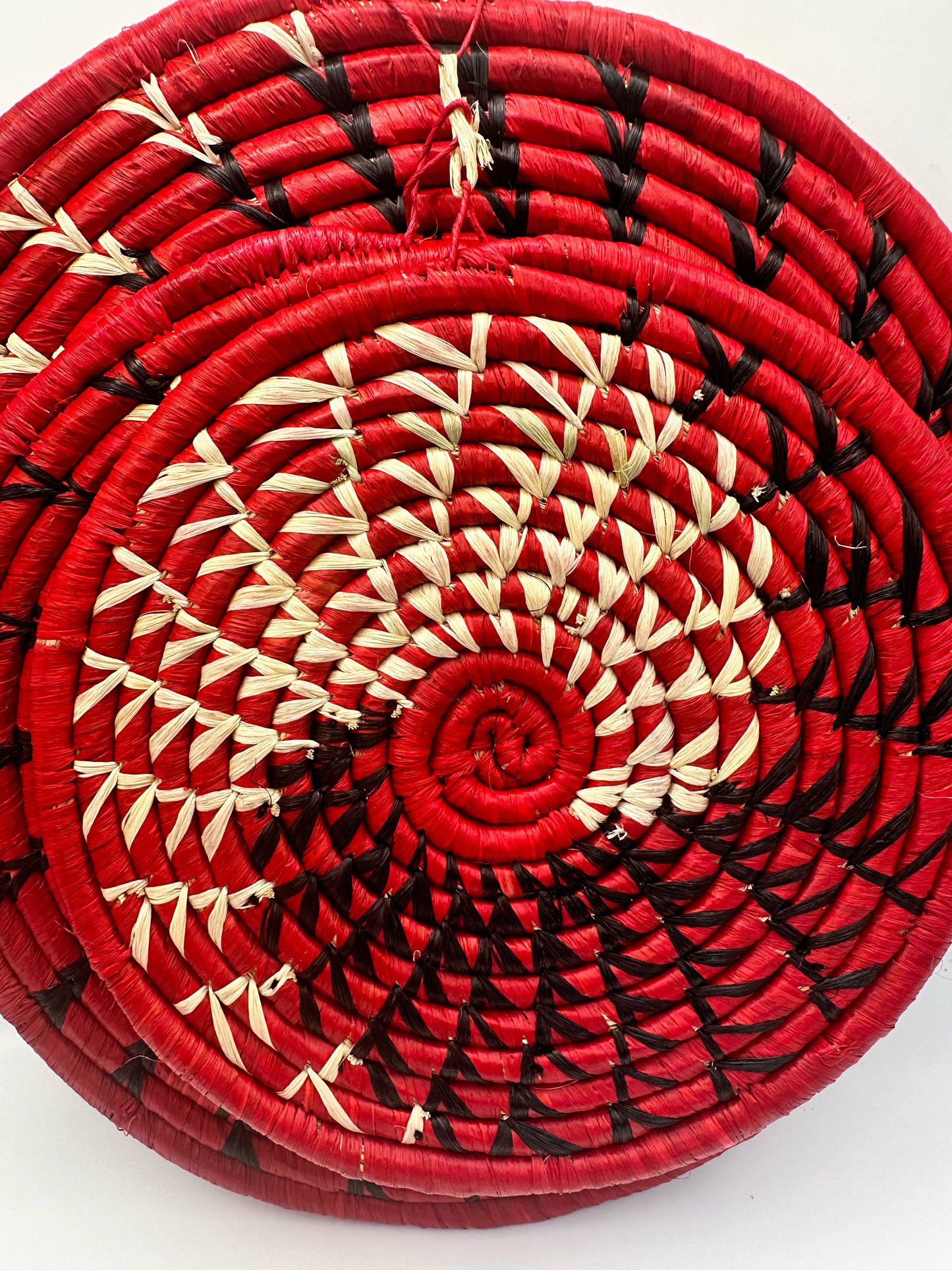Set of 3 African Wall Decor, Woven Wall Baskets, Decorative Wall Hanging Baskets