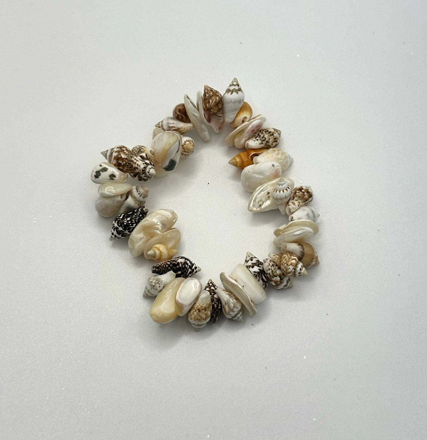 Handmade Ugandan Seashell Bracelet - Authentic African Boho Jewelry