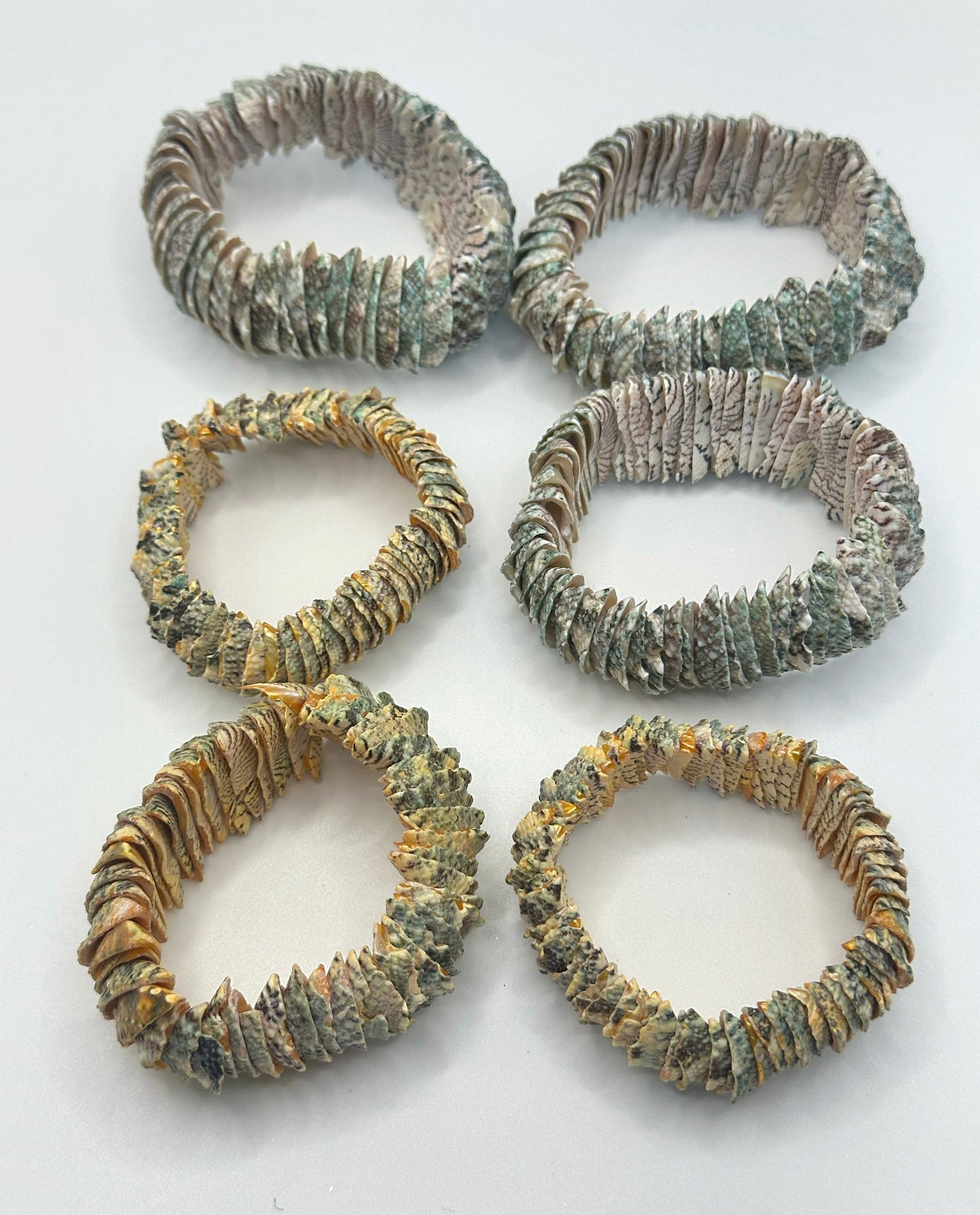 Handmade Ugandan Seashell Bracelet - Authentic African Boho Jewelry