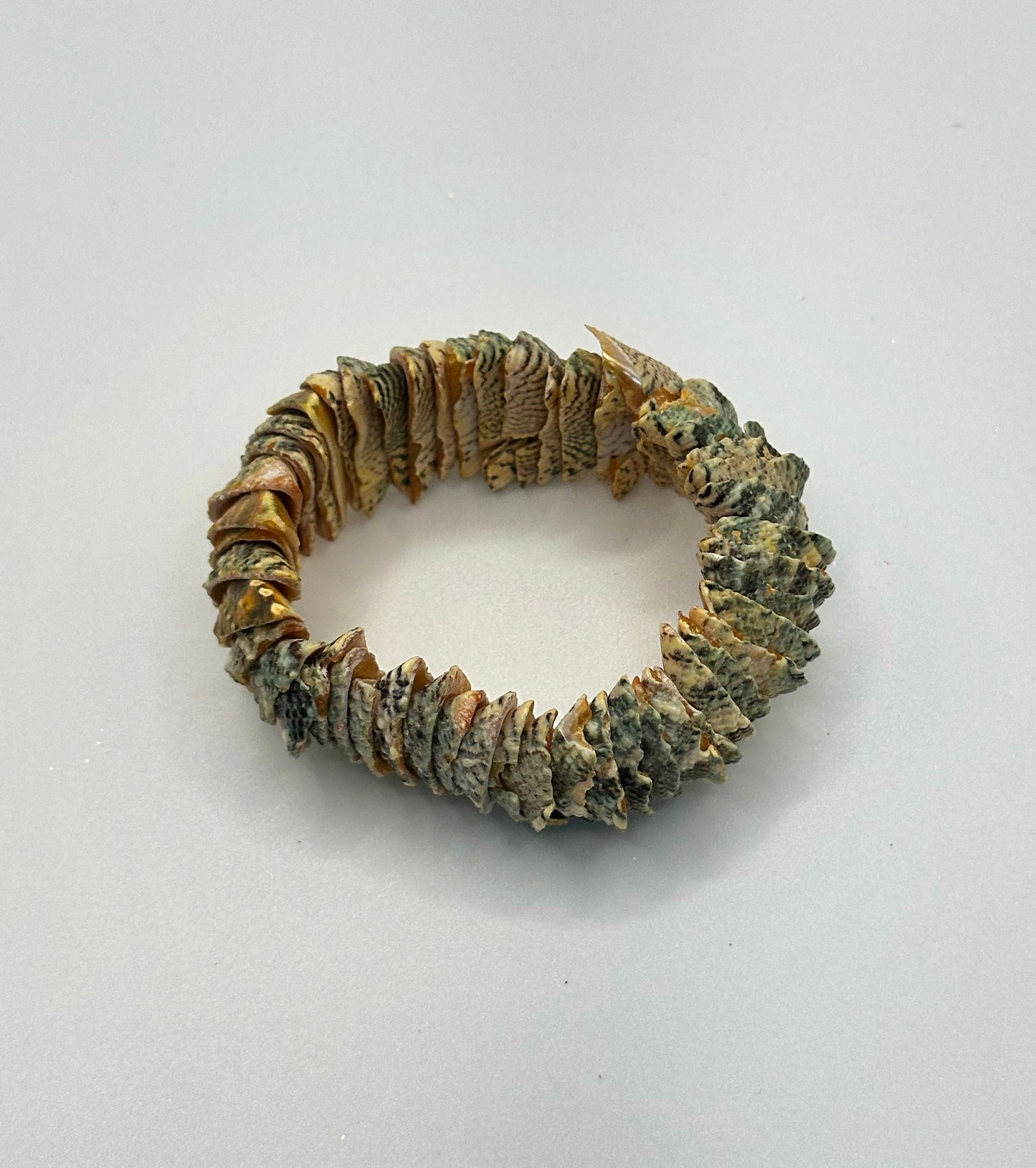 Handmade Ugandan Seashell Bracelet - Authentic African Boho Jewelry